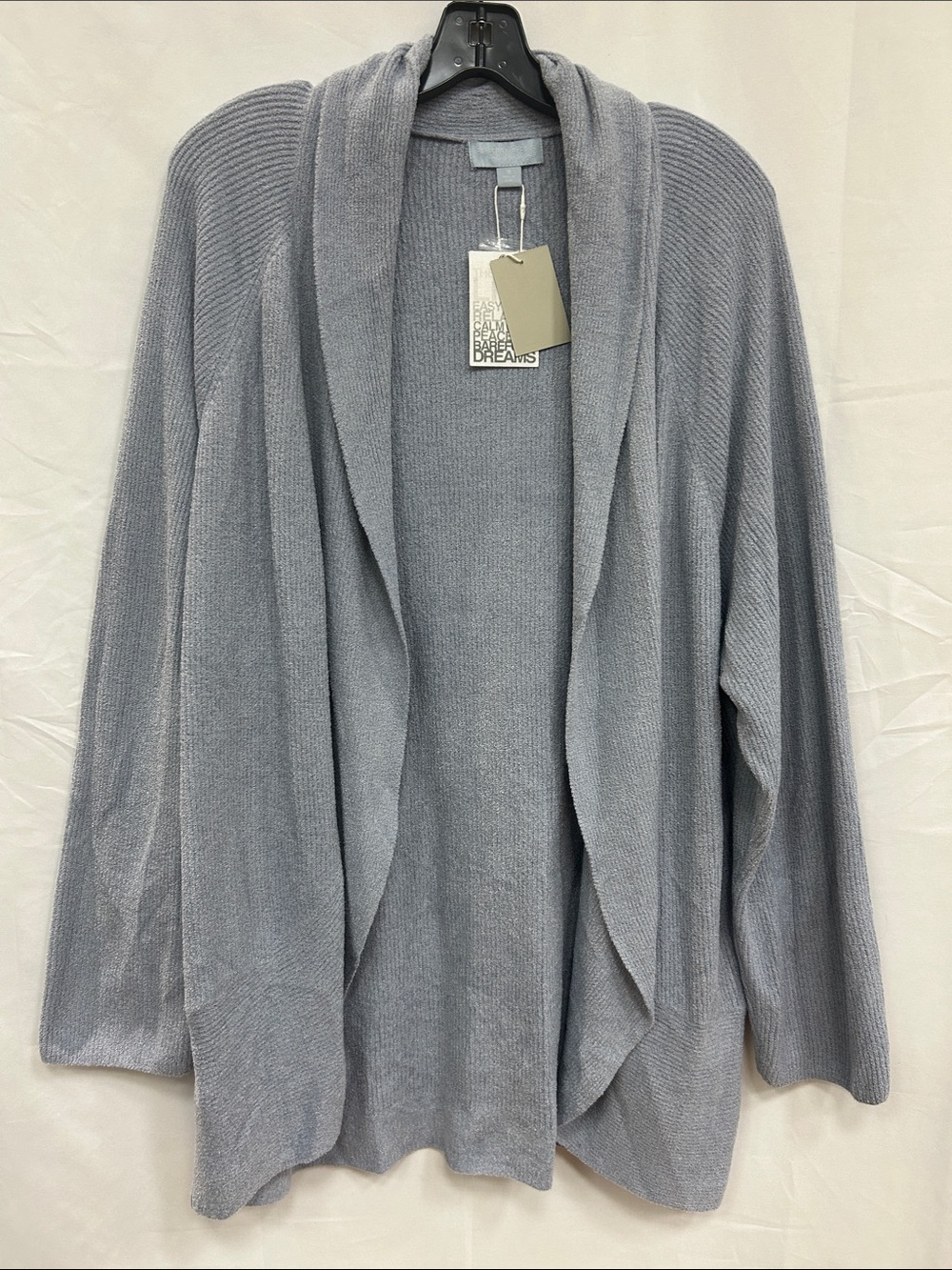 Barefoot Dreams CozyChic Ultra Lite Cocoon Cardigan - Ocean Air, 1X.